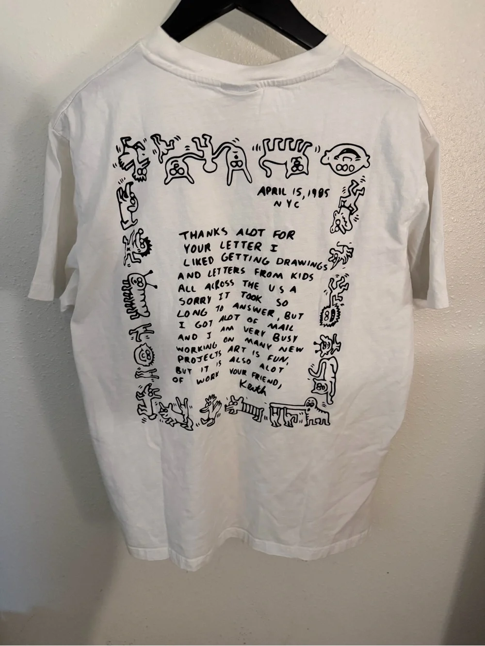 Keith Haring x Shoe Palace Nina's Book Of Little Things Graphic Tee in White L
